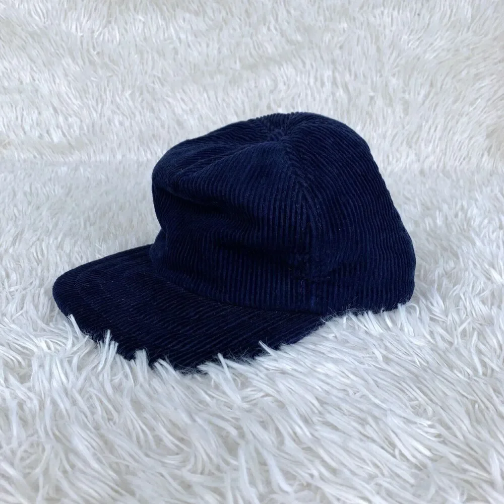 Wear Guard Work Hat Thinsulate Thermal Insulated Blue Corduroy VTG Small Medium